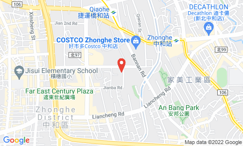 7F., No.205, Jian 8th Rd., Zhonghe  Dist.,New Taipei City 235, Taiwan